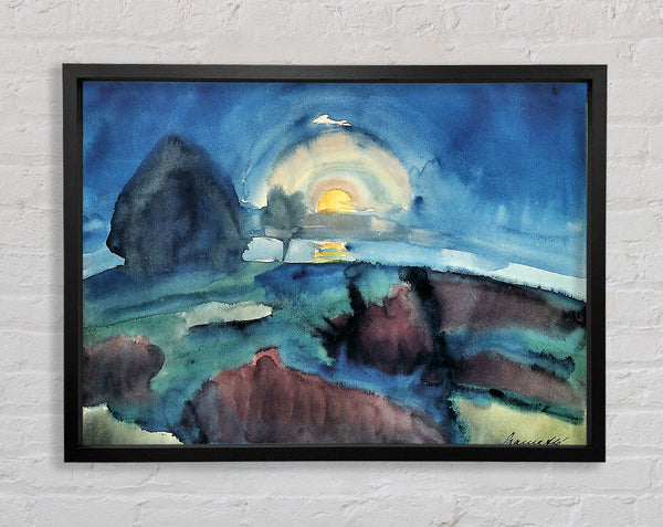 Walter Gramatte Hiddensoe Moon Stairway Framed Print