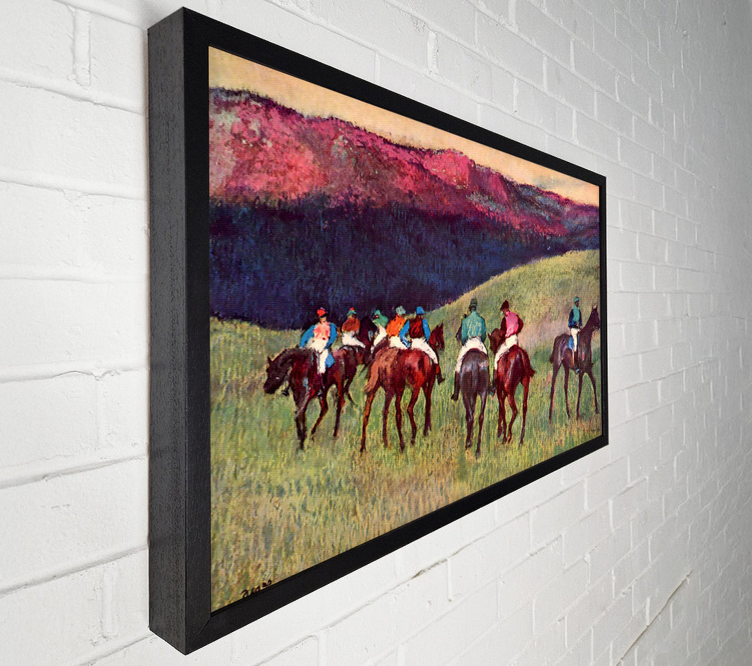  A Canvas Print of Degas Horse Racing -The Training Canvas Print