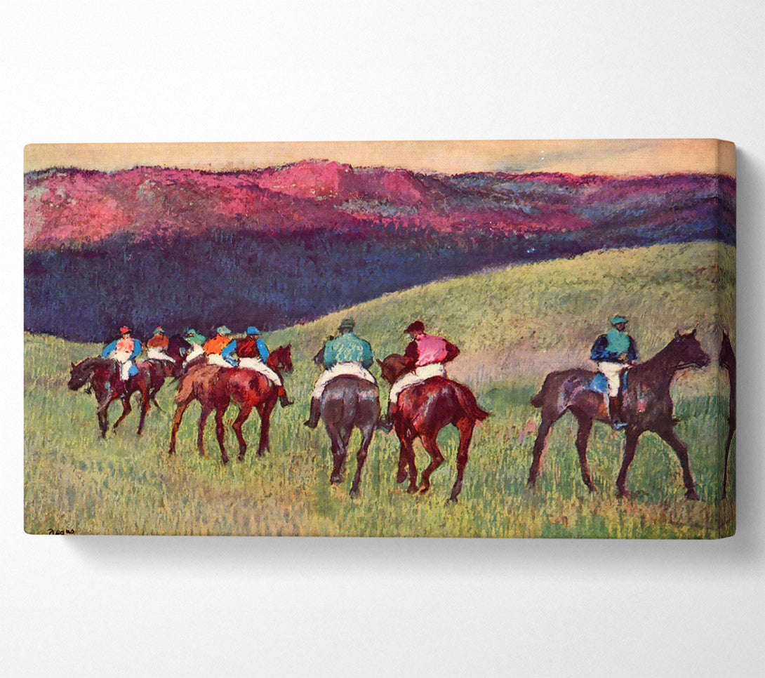  A Canvas Print of Degas Horse Racing -The Training Canvas Print