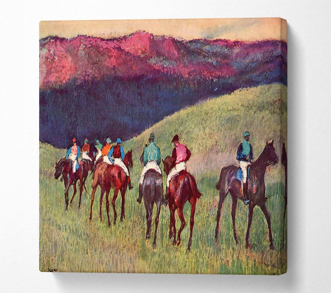  A Canvas Print of Degas Horse Racing -The Training Canvas Print