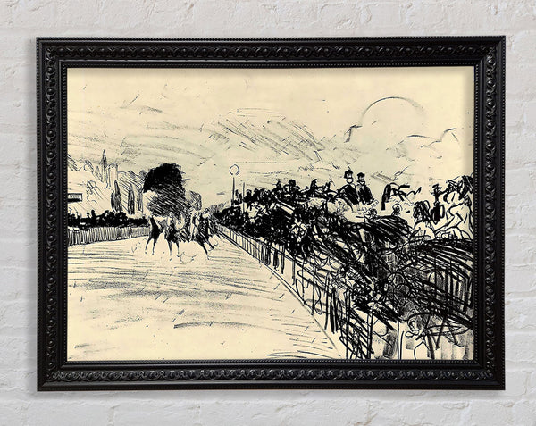 Manet Horse Racing Framed Print