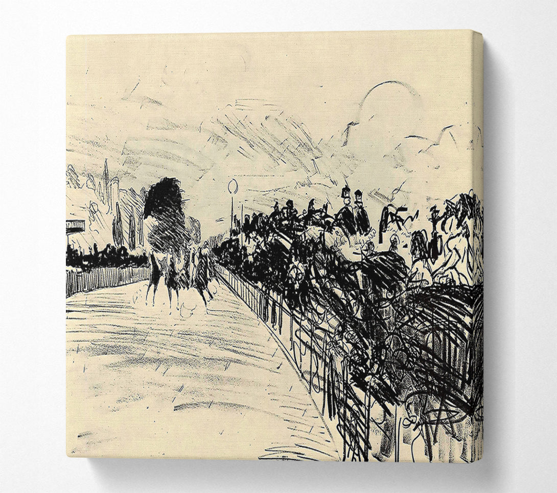  A Canvas Print of Manet Horse Racing Canvas Art