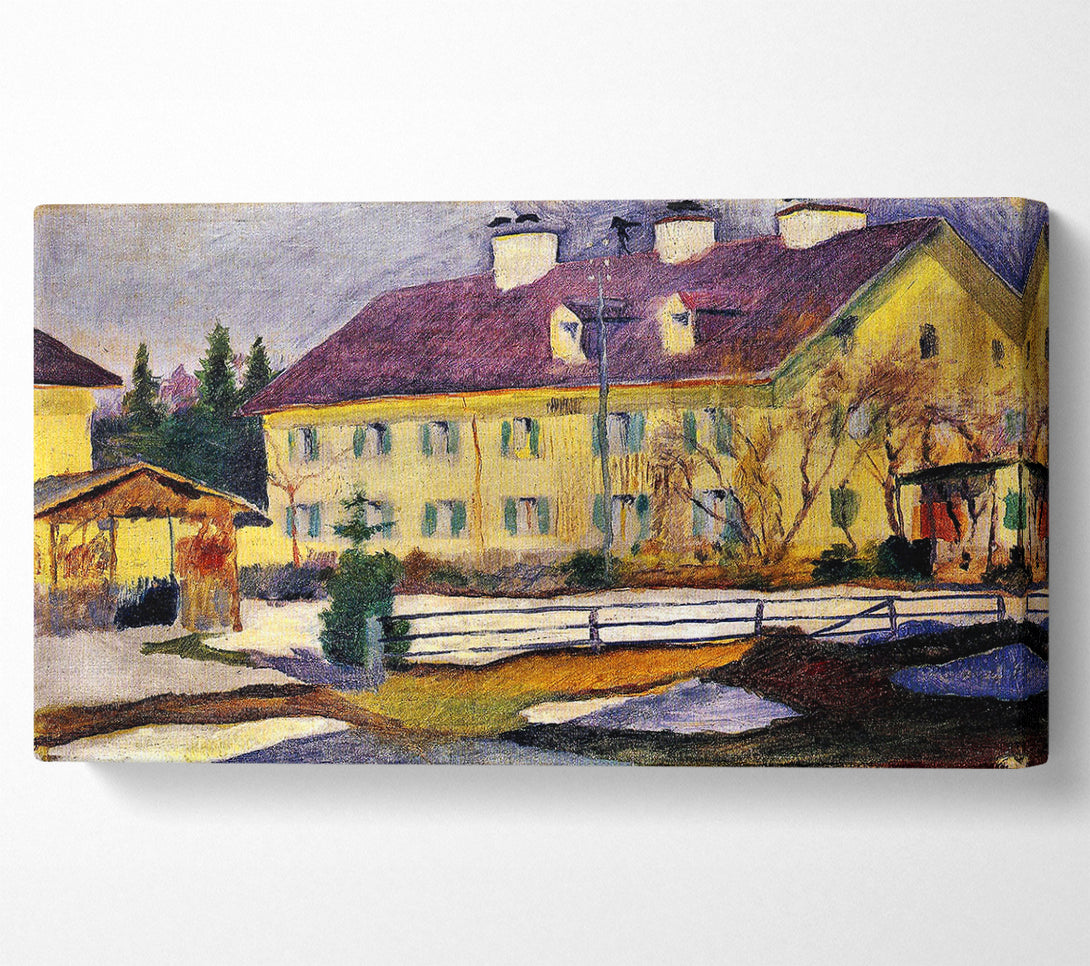  A Canvas Print of August Macke Hospital In Tegern Sea Canvas Art