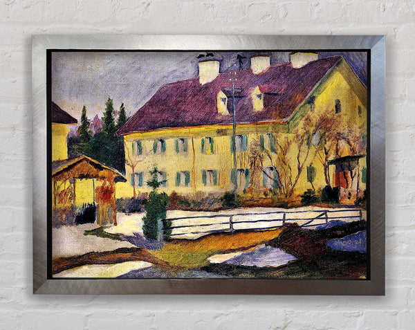 August Macke Hospital In Tegern Sea Framed Print