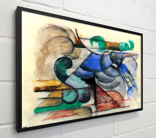 Franz Marc House In Abstract Landscape