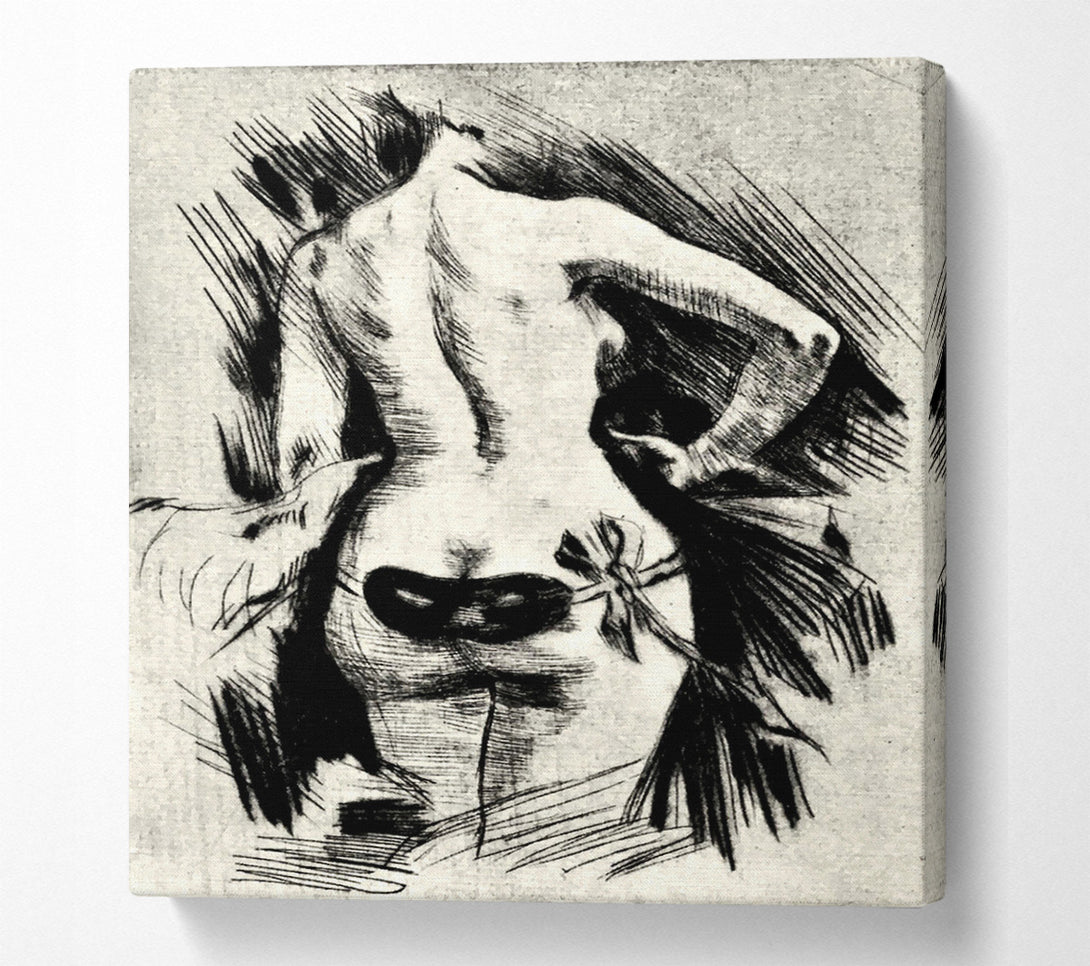  A Canvas Print of Felicien Rops Hypocracy Canvas Print