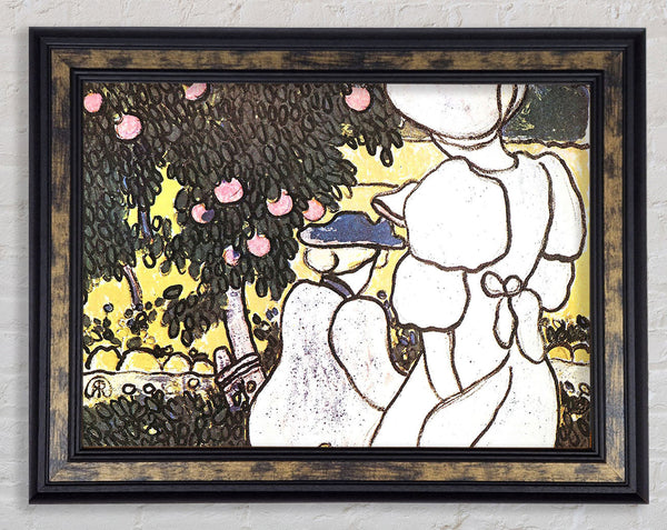 Joseph Rippl-Ronai Illustration To Les Vierges 1 Framed Print