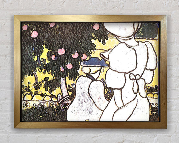 Joseph Rippl-Ronai Illustration To Les Vierges 1 Framed Print