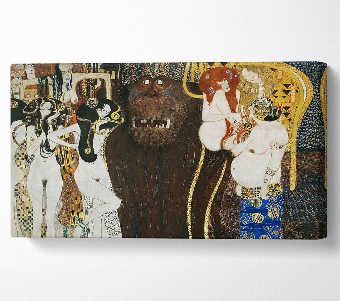  A Canvas Print of klimt Beethoven Frieze Canvas Wall Art