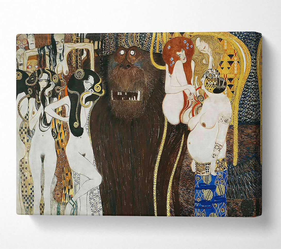  A Canvas Print of klimt Beethoven Frieze Canvas Wall Art