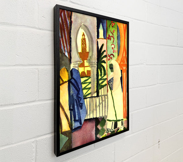August Macke In The Temple Hall 1