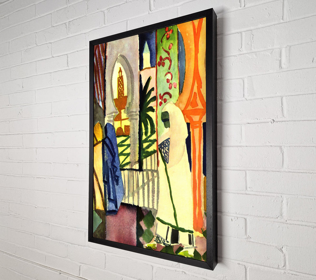  A Canvas Print of August Macke In The Temple Hall 1 Canvas Wall Art