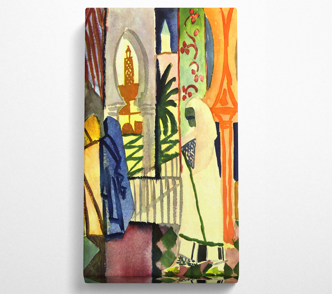  A Canvas Print of August Macke In The Temple Hall 1 Canvas Wall Art