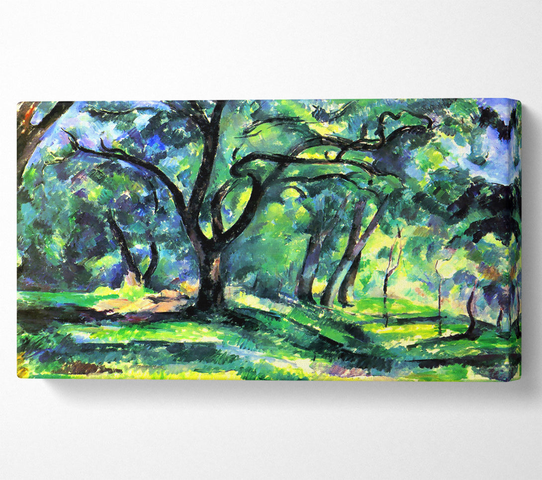  A Canvas Print of Cezanne In The Woods Canvas Art