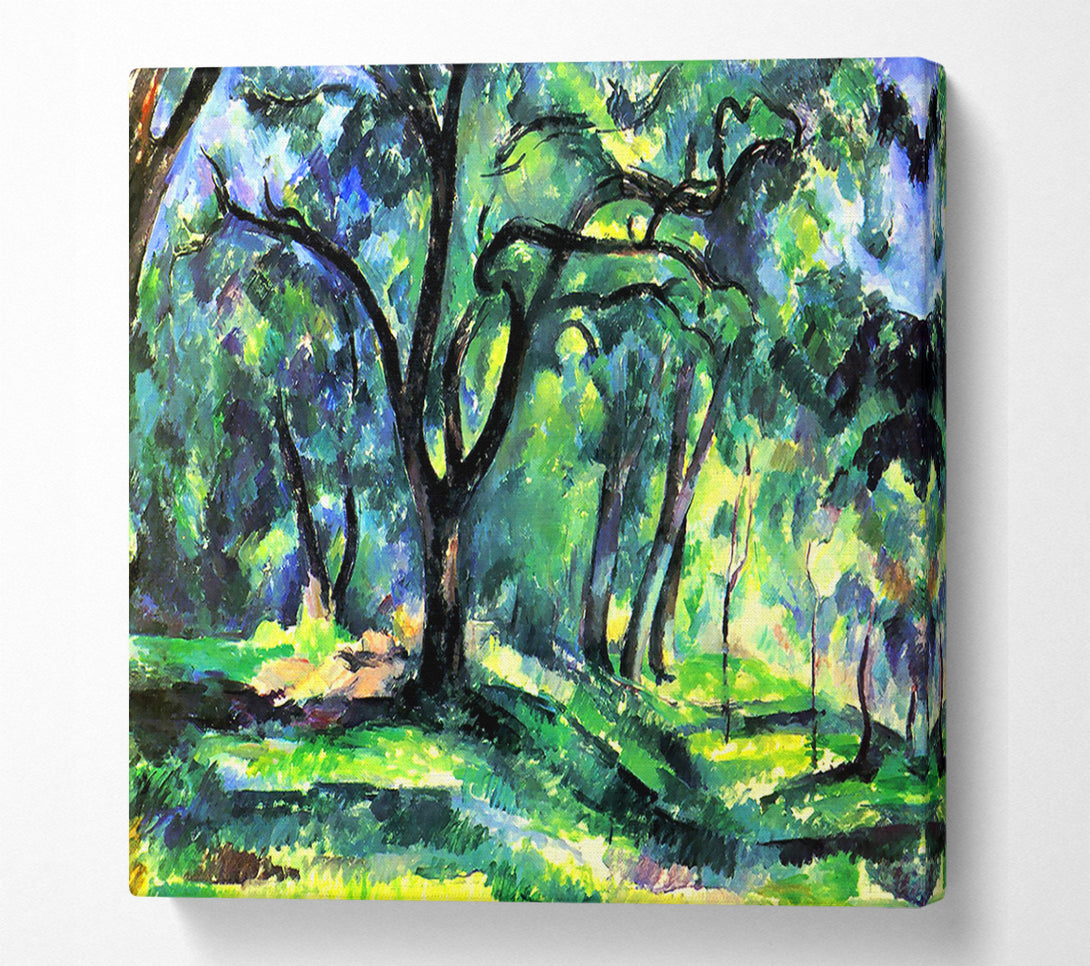  A Canvas Print of Cezanne In The Woods Canvas Art