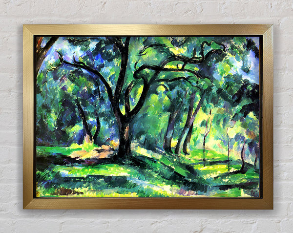 Cezanne In The Woods Framed Print