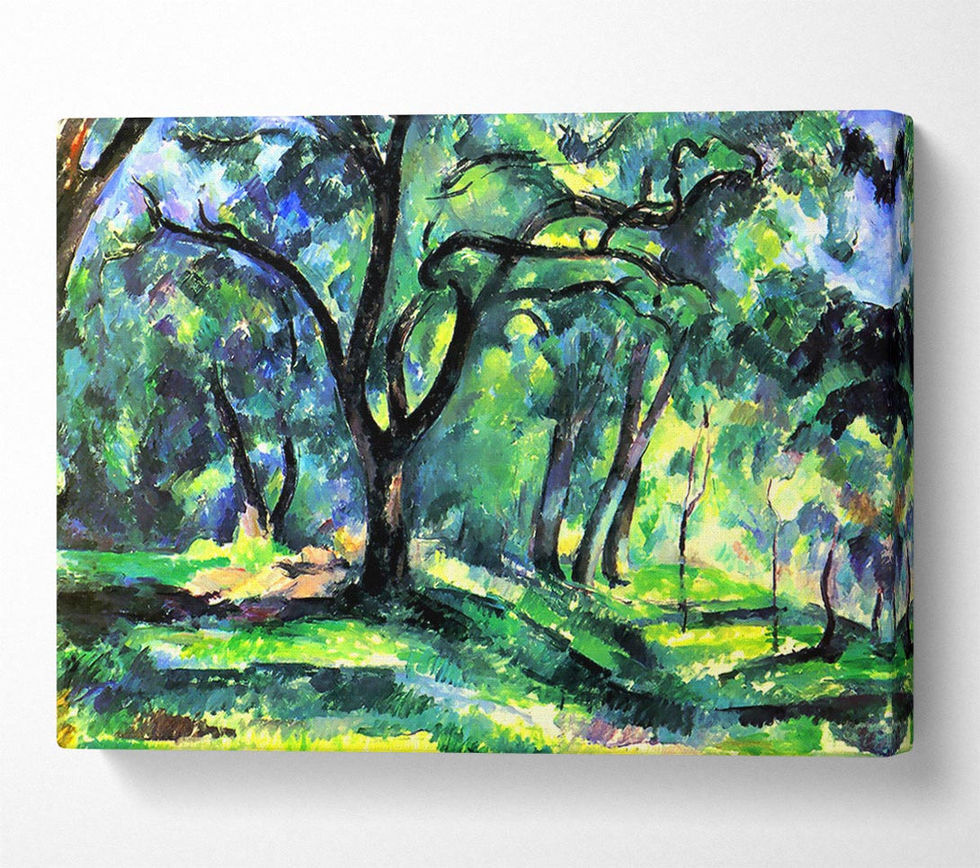  A Canvas Print of Cezanne In The Woods Canvas Art