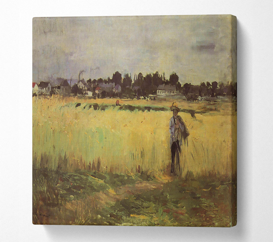  A Canvas Print of Morisot In Wheat Field Canvas Art