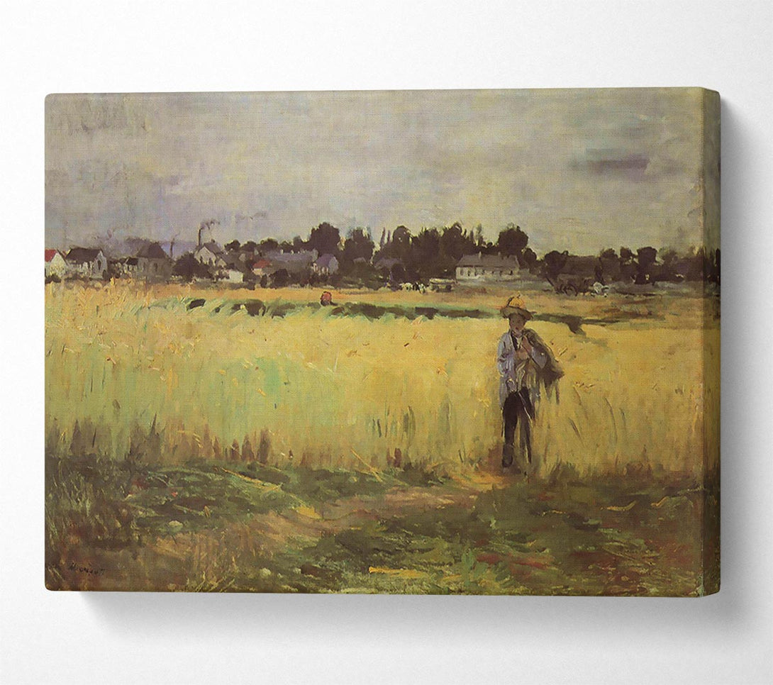  A Canvas Print of Morisot In Wheat Field Canvas Art