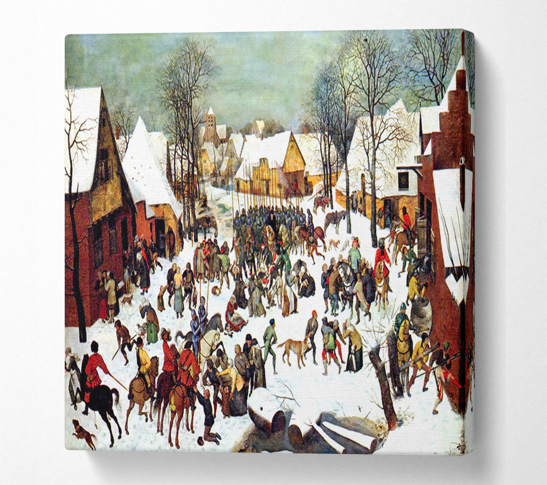  A Canvas Print of Pieter Bruegel Infanticide In Bethlehem Canvas Print