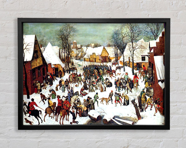 Pieter Bruegel Infanticide In Bethlehem Framed Print