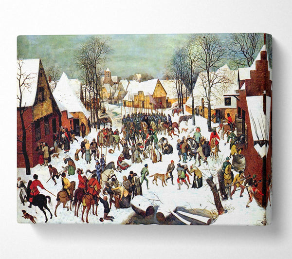  A Canvas Print of Pieter Bruegel Infanticide In Bethlehem Canvas Print