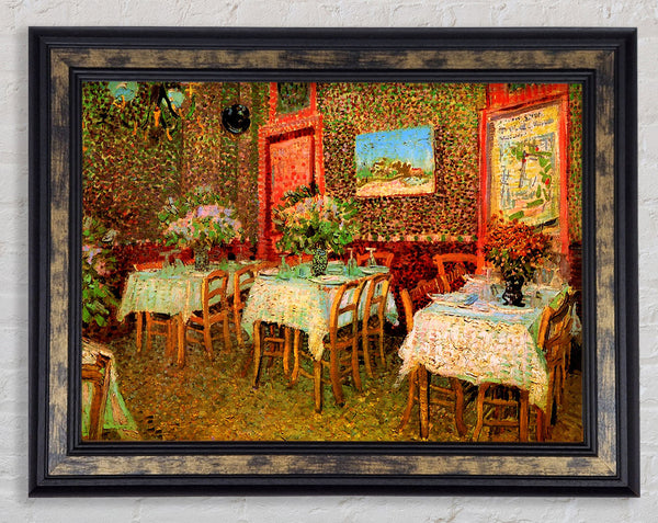 Van Gogh Interior Of A Restaurant Framed Print