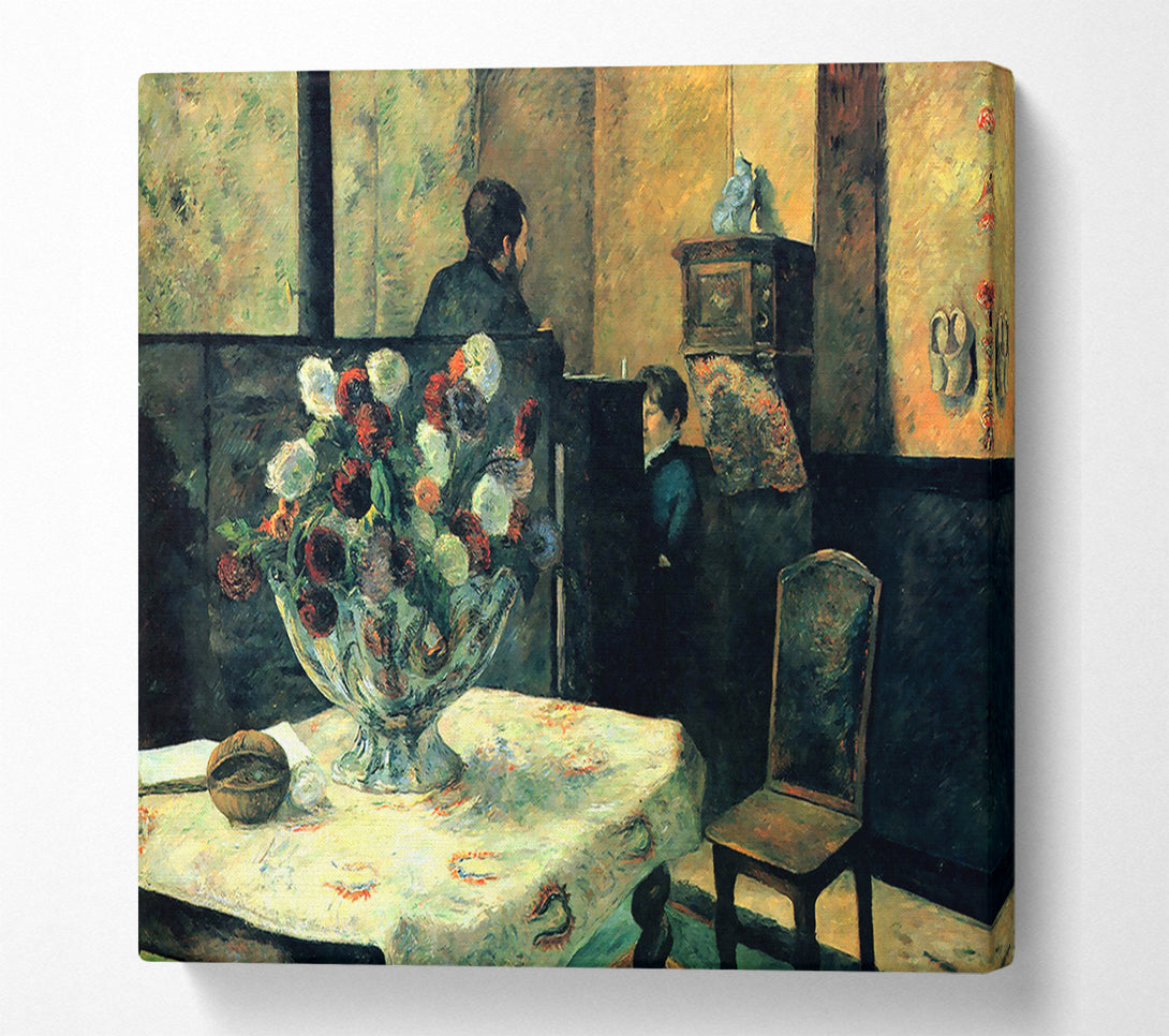 A Canvas Print of Gauguin Interior Of Painter Of Rue Carcel Canvas Art