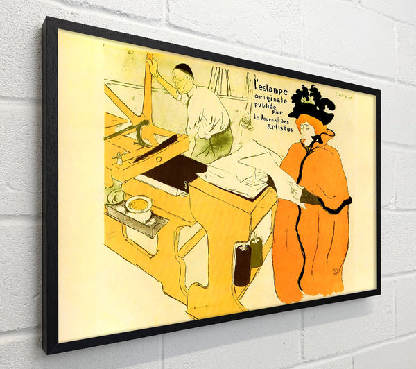Toulouse Lautrec Jane Avril Checking A Print Sample
