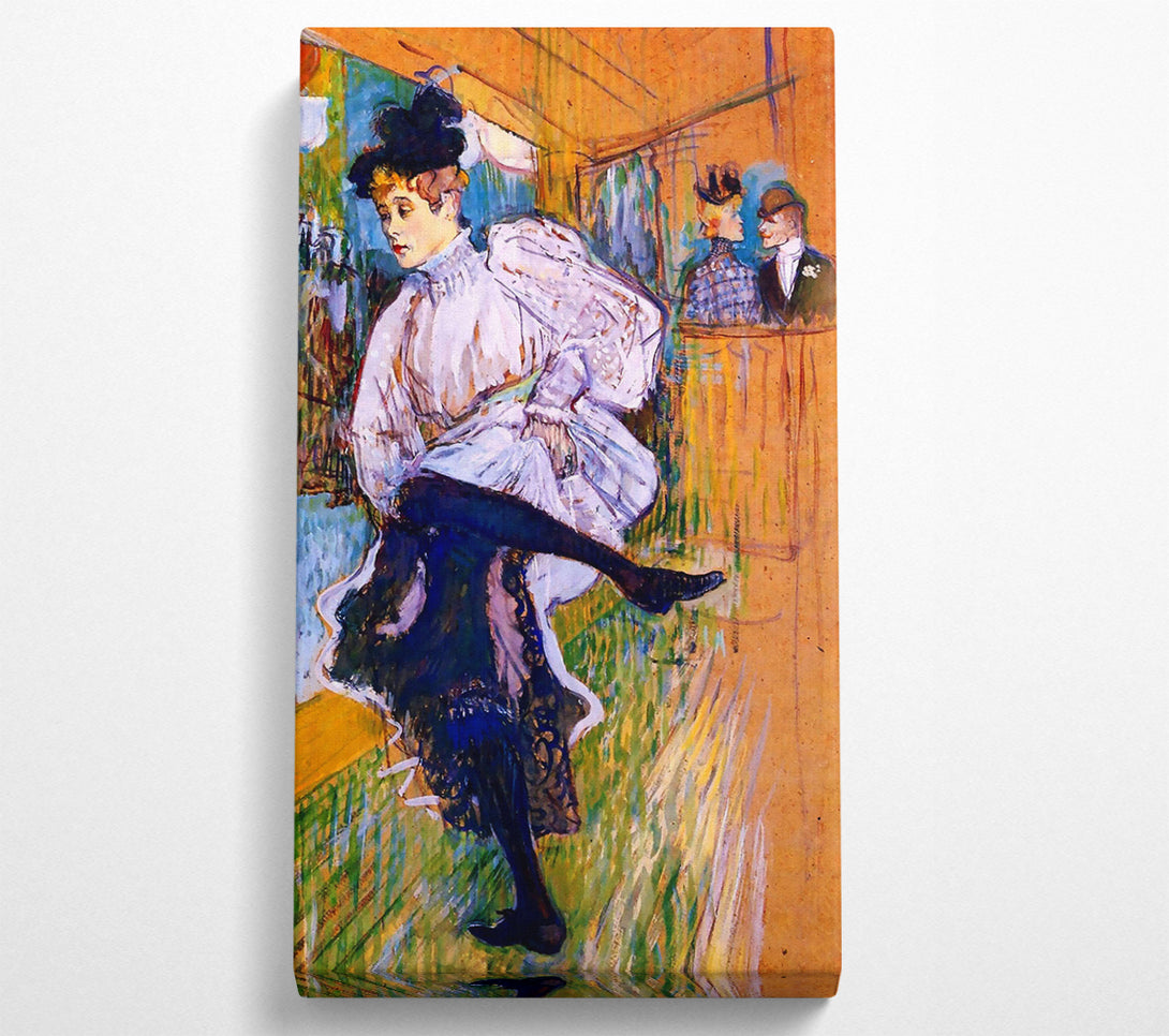  A Canvas Print of Toulouse Lautrec Jane Avril Dances Canvas Print