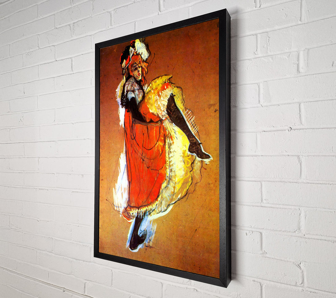  A Canvas Print of Toulouse Lautrec Jane Avril Dancing Canvas Wall Art