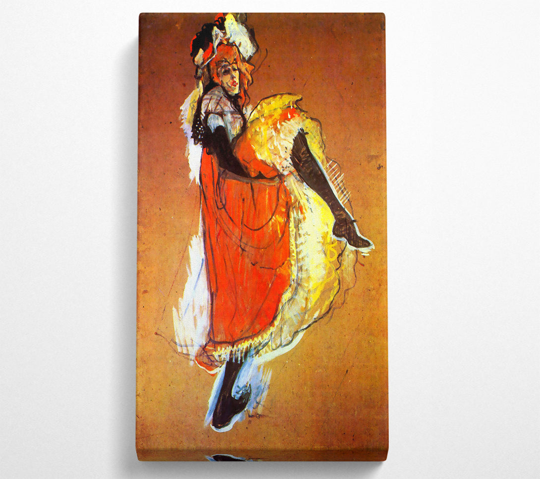  A Canvas Print of Toulouse Lautrec Jane Avril Dancing Canvas Wall Art