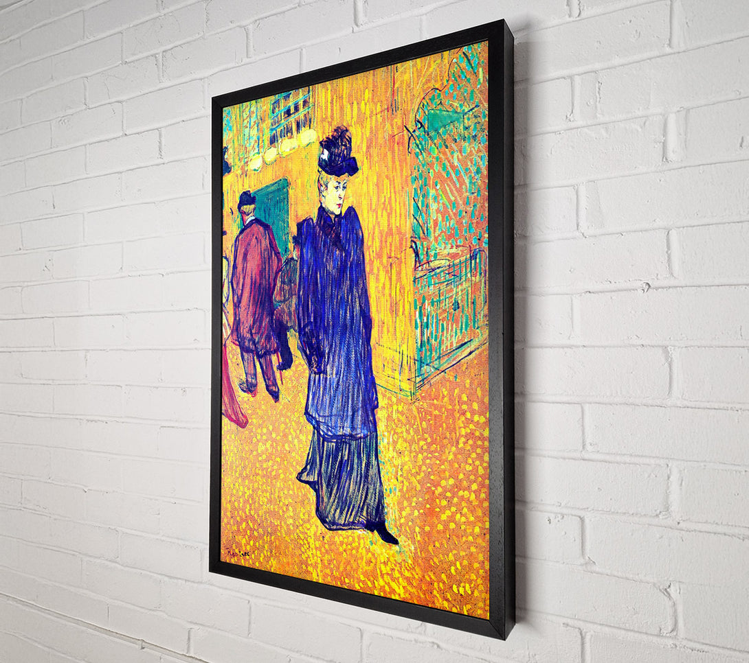  A Canvas Print of Toulouse Lautrec Jane Avril Leaves The Moulin Rouge Canvas Wall Art