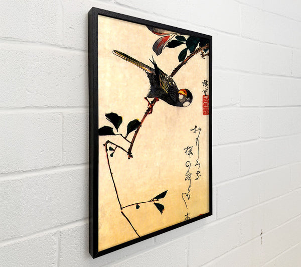Hiroshige Java Sparrow And Magnolia