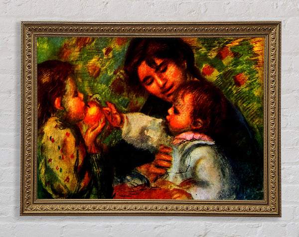 Jean Renoir And Gabrielle Framed Print
