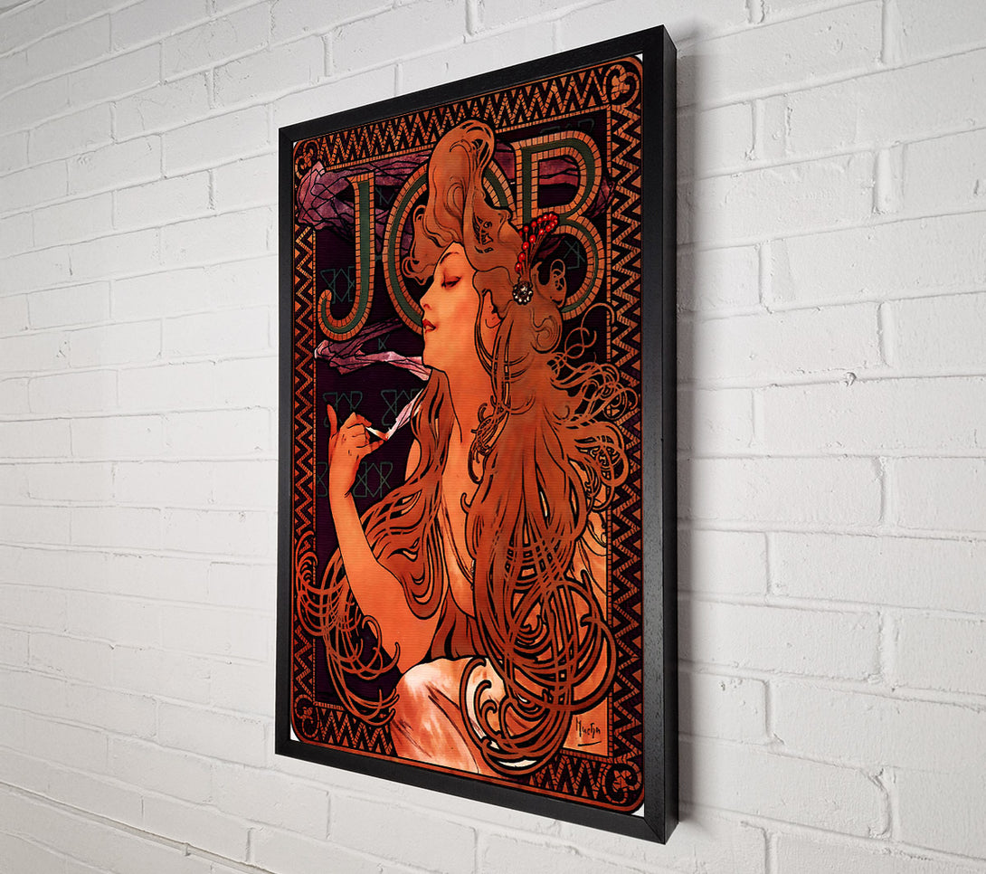  A Canvas Print of Alphonse Mucha Job Canvas Wall Art