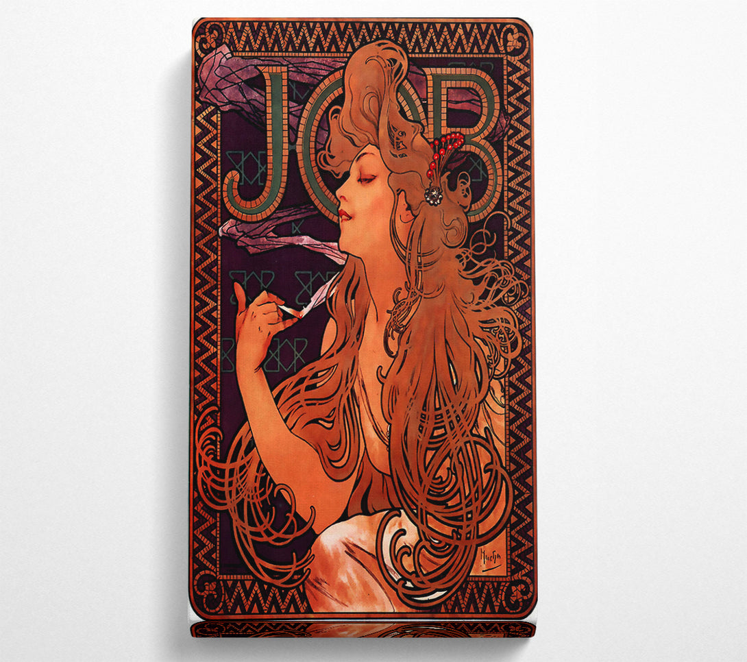  A Canvas Print of Alphonse Mucha Job Canvas Wall Art