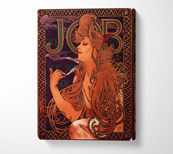  A Canvas Print of Alphonse Mucha Job Canvas Wall Art