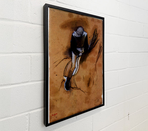 Degas Jockey Forward Flexed Standing In The Saddle