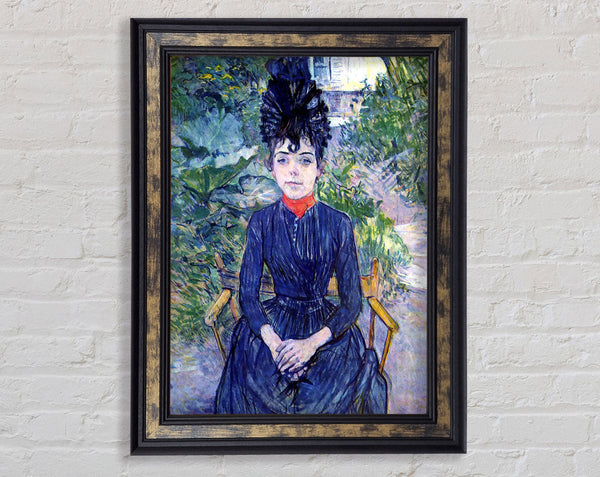 Toulouse Lautrec Justine Dieuhl Framed Print