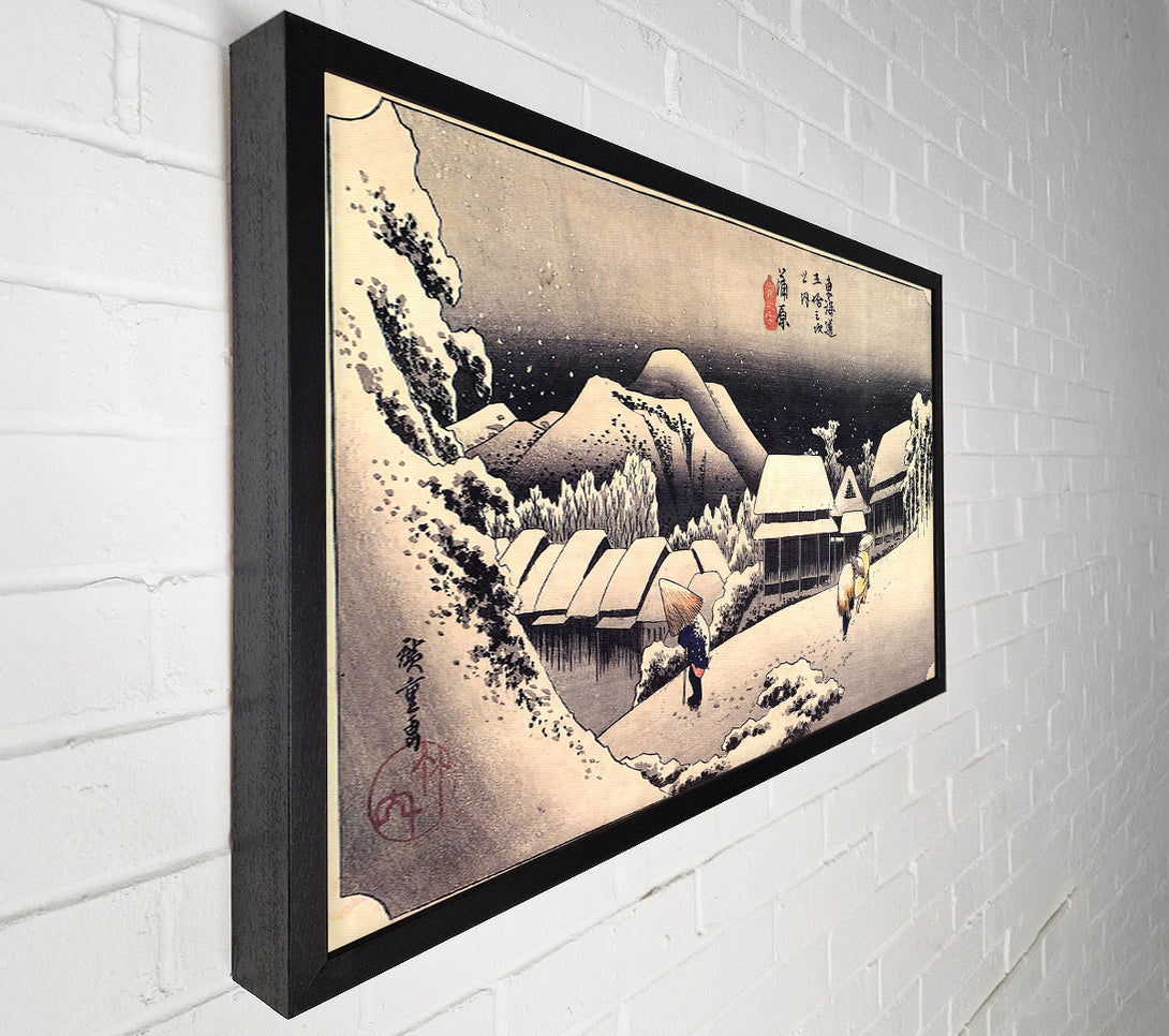  A Canvas Print of Hiroshige Kanbara Canvas Wall Art