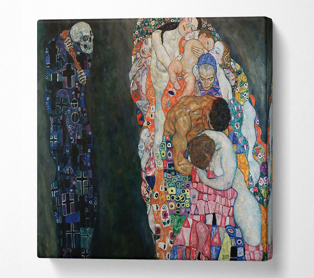  A Canvas Print of Klimt Death And Life Canvas Art