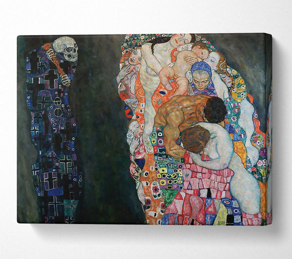  A Canvas Print of Klimt Death And Life Canvas Art