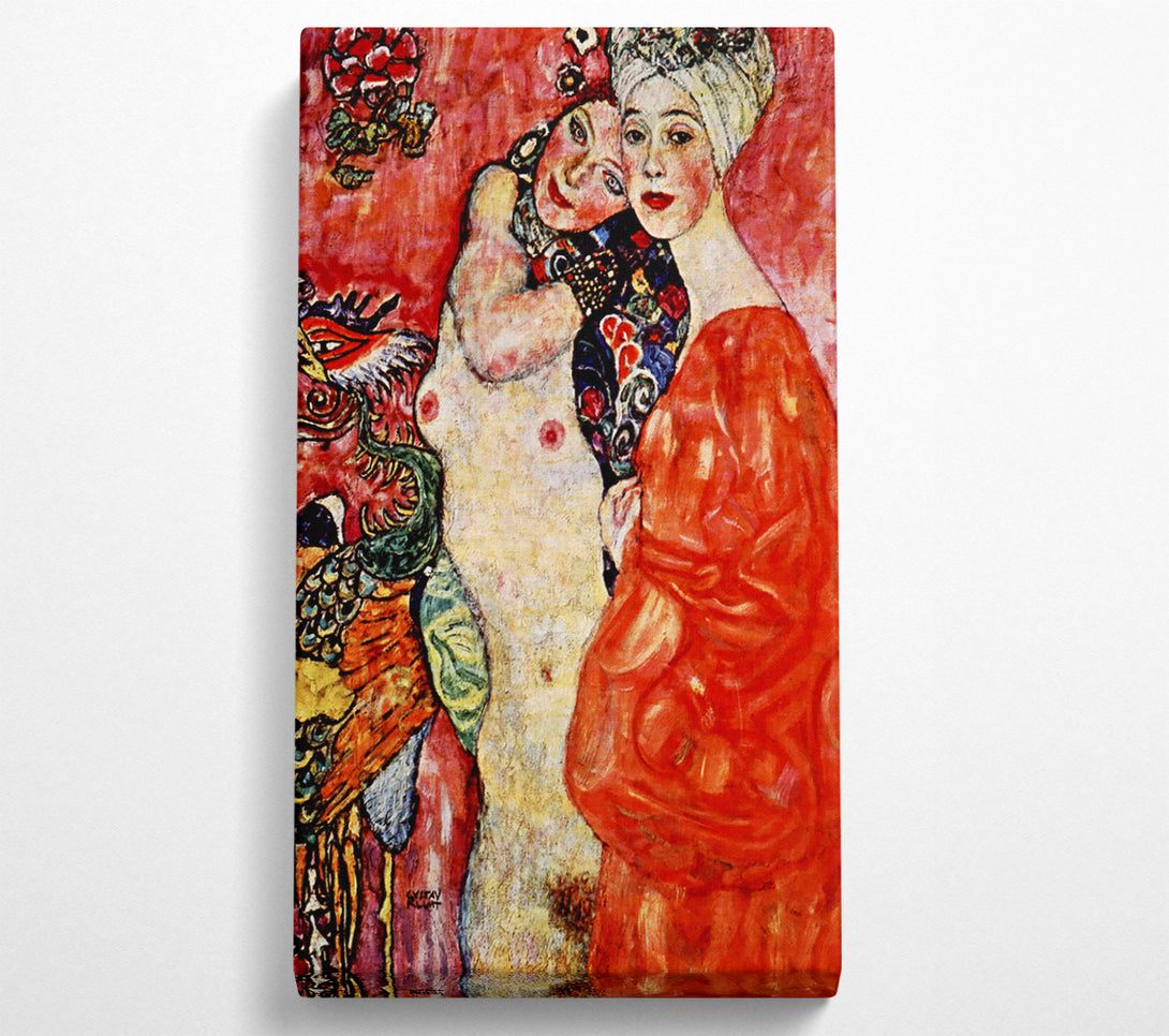  A Canvas Print of Klimt Girlfriends Canvas Wall Art