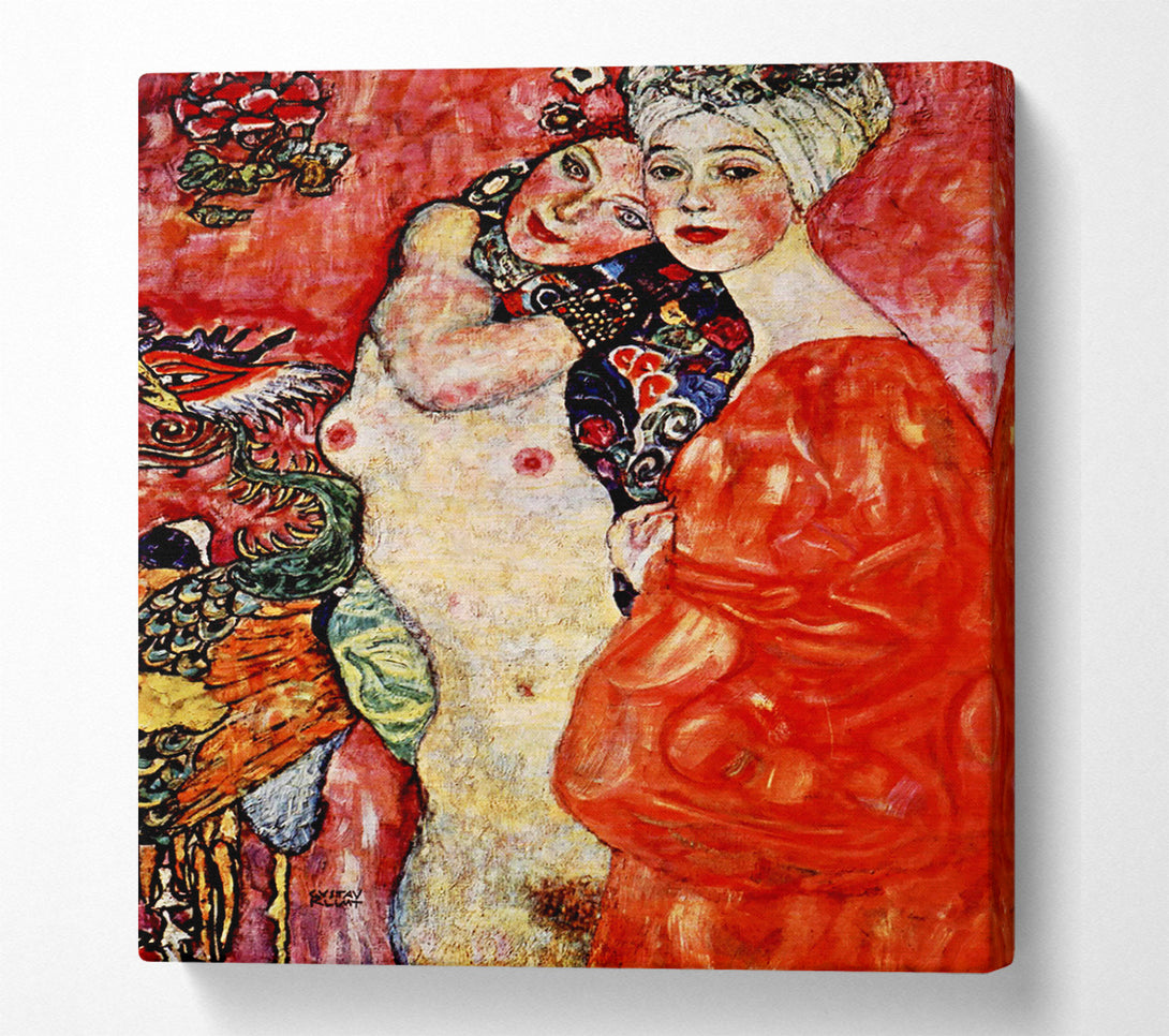  A Canvas Print of Klimt Girlfriends Canvas Wall Art