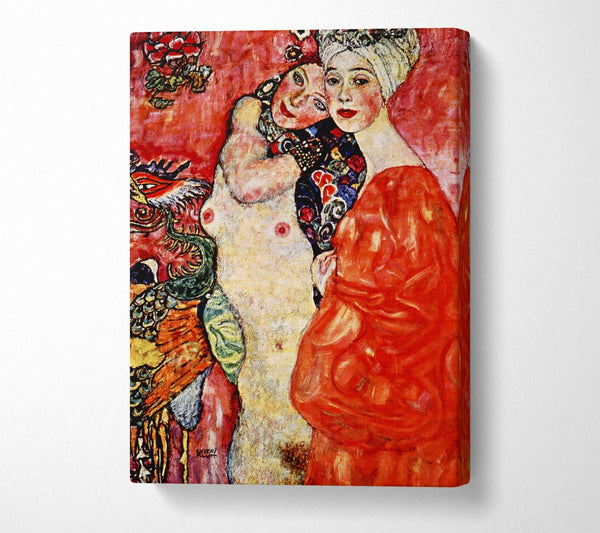  A Canvas Print of Klimt Girlfriends Canvas Wall Art