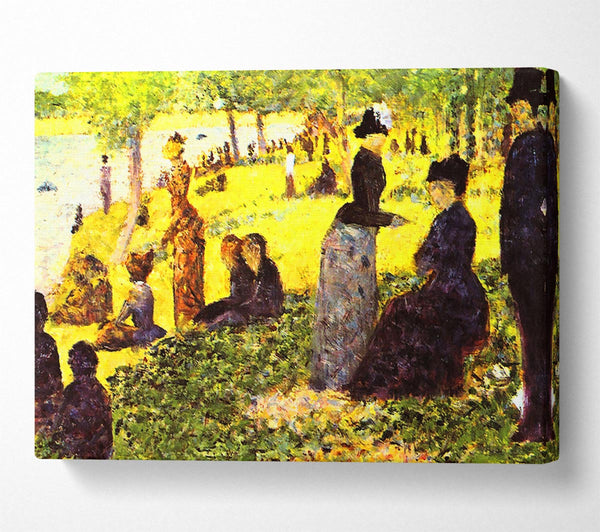  A Canvas Print of Seurat La Grande Jatte By Excursionists Canvas Wall Art