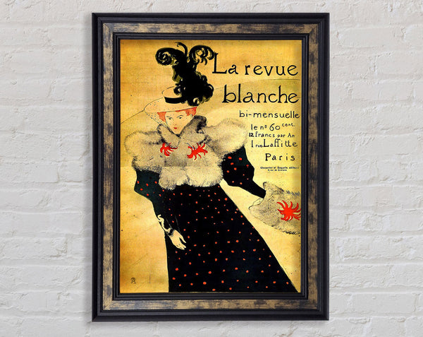 Toulouse Lautrec La Reveu Blanche Framed Print