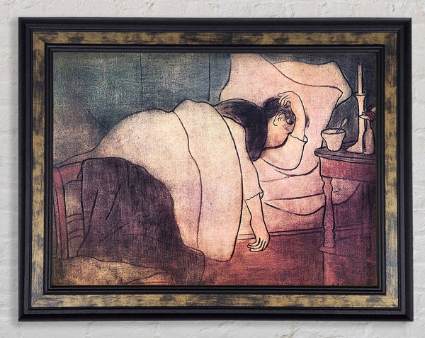 Joseph Rippl-Ronai Lady In Bed Framed Print
