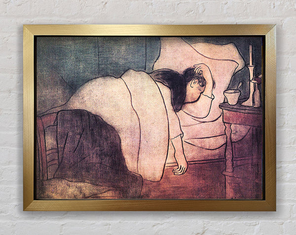 Joseph Rippl-Ronai Lady In Bed Framed Print